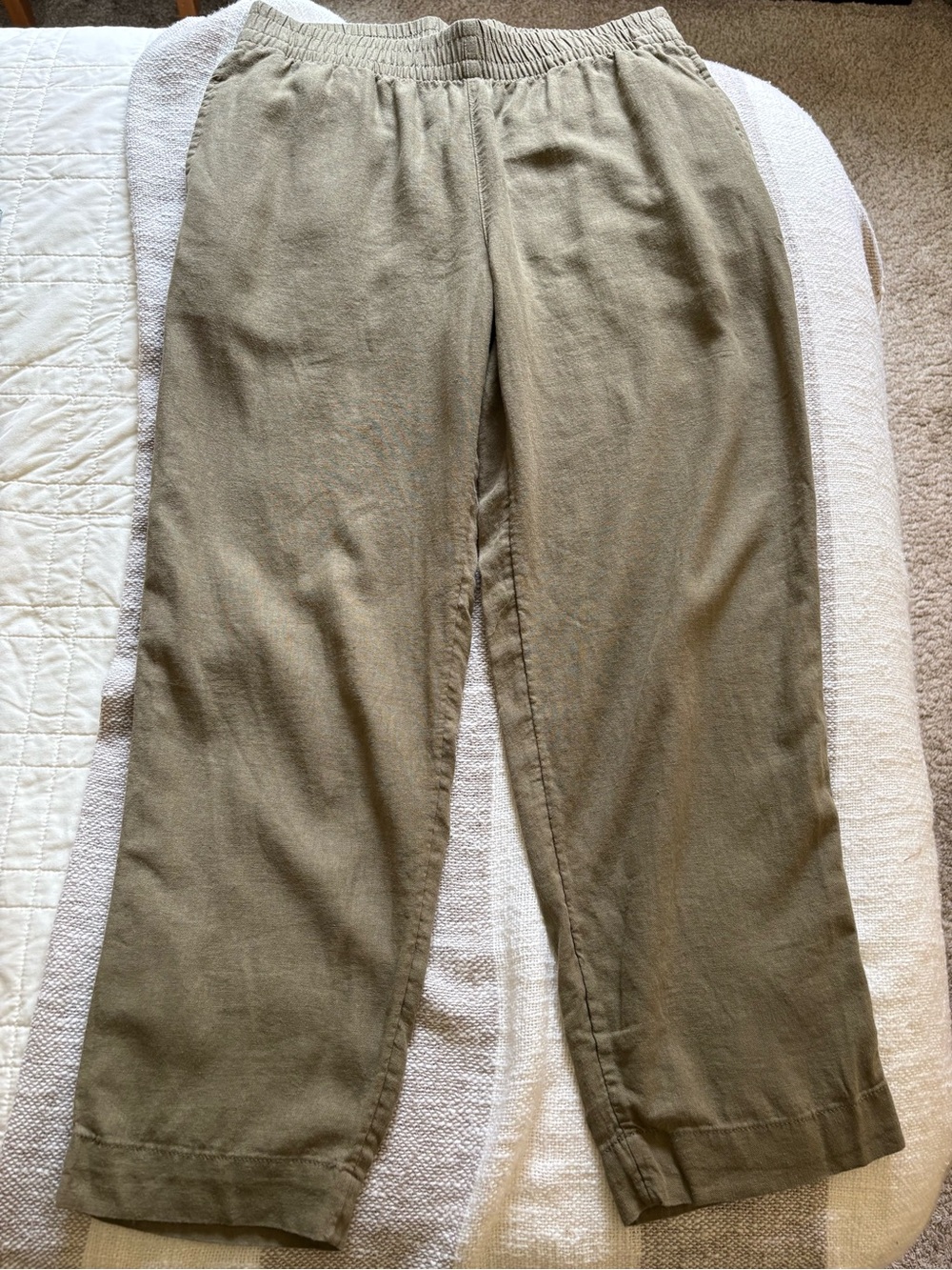 Old Navy High Rise Straight Linen Pant - Picture 9 of 9